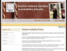 Tablet Screenshot of kozenekabelky-praha.cz
